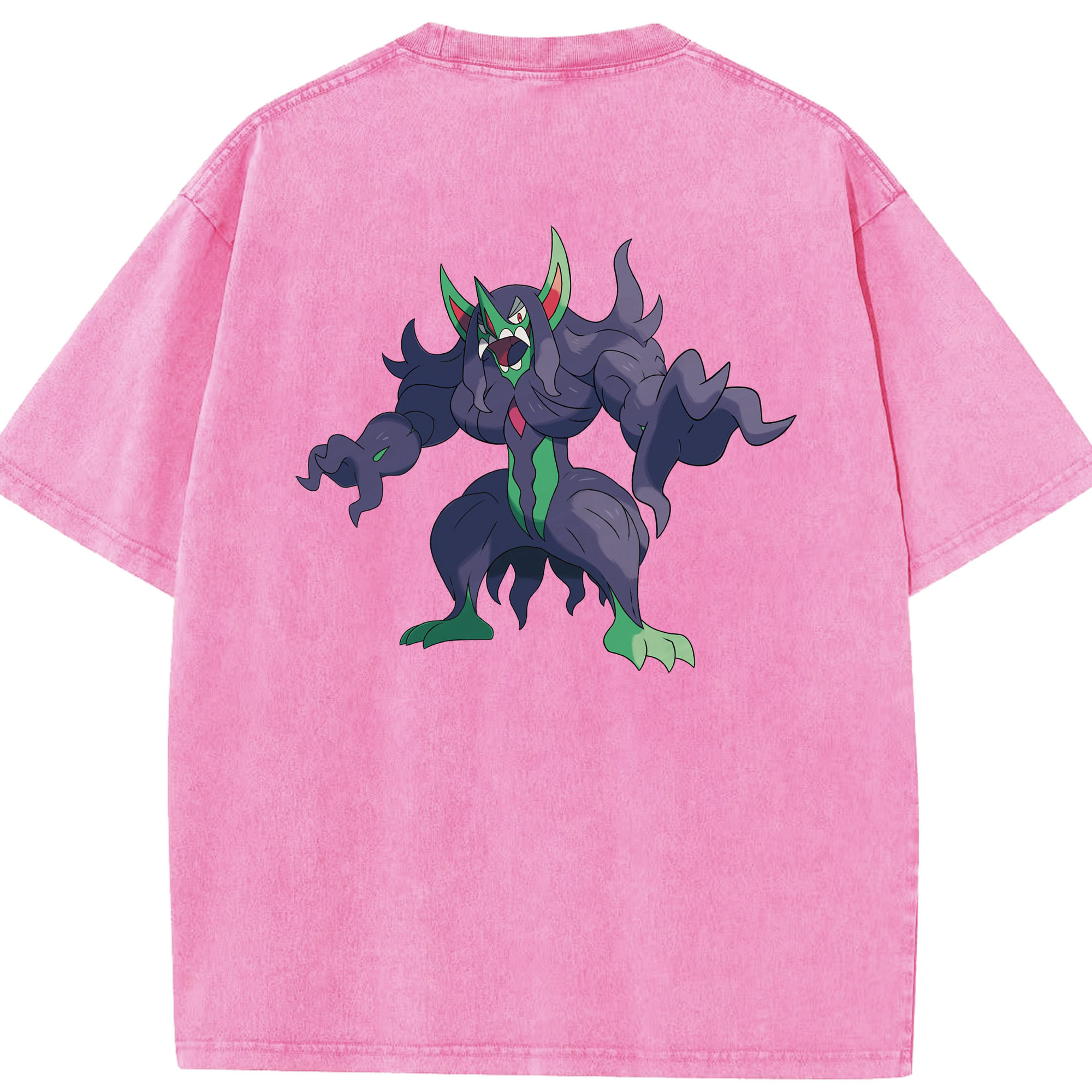 （画像用） ポケットモンスター Pokémon 綿100% ヴィンテージ風 半袖Tシャツ（背面プリント）